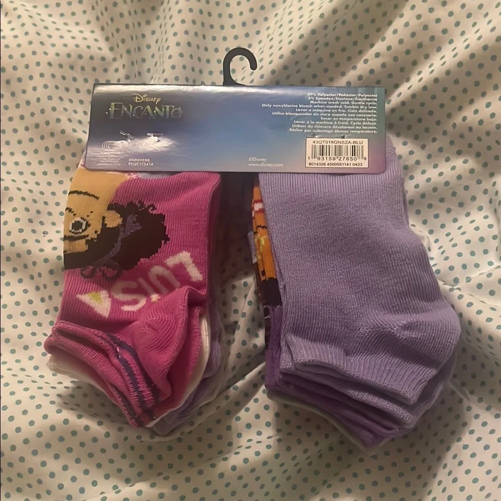 Disney Encanto Big Girls No Show Socks